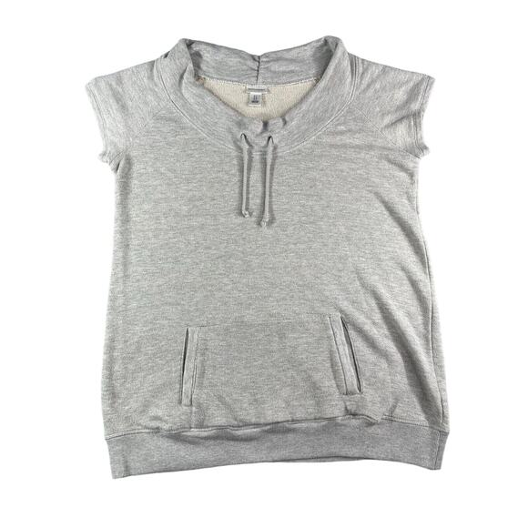 Motherhood Maternity Sweater Womens Large Sleeveless Gray Pockets Drawstring - Picture 1 of 12